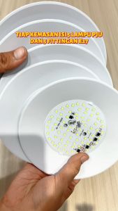 5PCS Lampu PJU LED E27 50W/100W - Tahan Air IP66/Penerangan Jalan Outdoor & Indoor/Sorot Terang Putih dengan Kabel Panjang