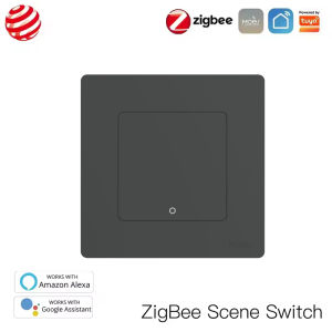 MOES New Star Ring Tuya ZigBee 3.0 Smart Scene Switch Push Button Smart Life APP Remote Control Work With Alexa Google Home