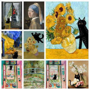 Jigsaw Puzzle 1000Pieces Matisse Monet Van Gogh Impressionist Artwork Stress Relief Puzzle Wall Art Decor Gift