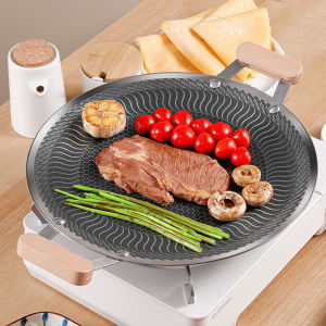 Thick Stainless Steel Portable Camping Grill Pan Induction Cooker Universal Flame Outdoor Indoor Use BBQ Cooking Dish