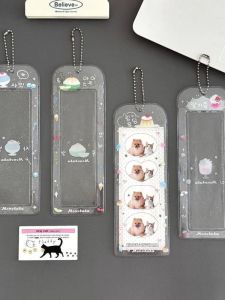 Original Summer Dessert Four-Grid Card Holder Idol Mini Card Life Flash Powder Card Case Fan Storage Card Cover Dessert Themed