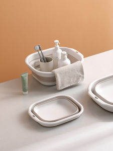 Portable Foldable Thickened Outdoor Retractable Basin for Travel Student Dormitory Home Use Pregnant Women Children Basin