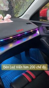 Đèn Led Viền Trang Trí Nội Thất Ô Tô acrylic full màu RGB hơn 200 chế độ màu nguồn USB 5V