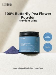 WHITE ISLAND | Natural Blue Butterfly Pea Flower Food Coloring Powder Can