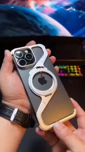 R-Just kim loại Z hình dạng đứng Ốp điện thoại cho iPhone 16 Pro Max 13 Pro 14 15 cộng với vỏ hợp kim nhôm có thể tháo rời snaprimless Bìa