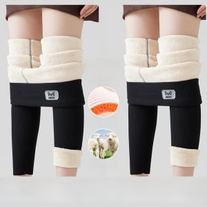 Miiow | Extra Thick Womens Lamb Velvet Trousers Winter Warm Cotton Pants Long Leggings Outdoor Wear Cold Resistant Autumn Pants