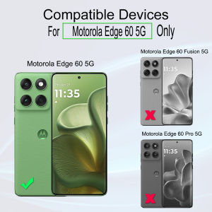 Ibywind For Motorola Edge 60 5G Screen Protector(Pack of 2) with 1PC Metal Lens Protector 1PC Carbon Fiber Back fIlmEasy Install Kit