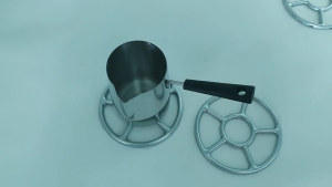 15.5cm Stainless Steel Gas Stove Bracket Stand Universal Pan Rack Stove Non-slip Milk Small Pot Holder