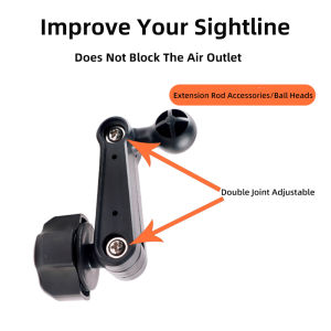Car Phone Holder 17mm Universal Ball Head Extension Rod Air Outlet Display Adapter Extension Arm Modification Accessories