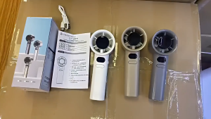 M11 Portable Variable Speed Handheld/Desktop Fan Rechargeable LED Digital Display Fan Durable