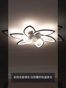 [SG Ready Stock] Ceiling Fan with Light & Remote | 6-Speed Quiet Wind | LED Fan Light for Bedroom/Living Room