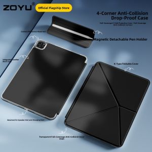 Zoyu | Lightweight Thin iPad Pro Protective Case Air7 Full Cover Anti-Fall Hard Shell Rotatable Stand Mini76 Detachable Magnetic Apple iPad 11 Case 10th Gen