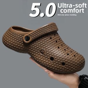 Thick-Soled Elevating Breathable Anti-Odor Mens Summer Outdoor Clog Sandals