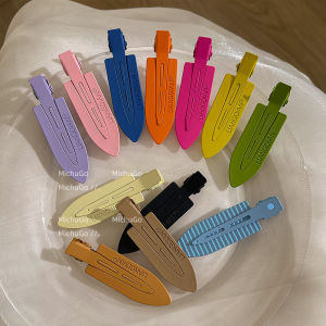 กิ๊บติดผมสีลูกกวาด ผู้หญิง เครื่องประดับผม Duckbill ด้านข้างไม่มีร่องรอยการ์ดผมขนาดเล็กคลิปหน้าผาก ฤดูร้อน แฟชั่น