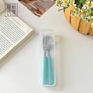 Portable Outdoor Dining Utensils Creative Simplicity Childrens Fork Spoon Home Use Mr Grocery PD L. JOJOs Foldable Cutlery