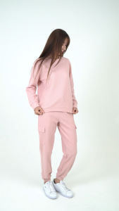 Forest Baju T Shirt Perempuan | Forest Ladies Waffle Cotton Long Sleeve Round Neck Loose Fit T-Shirt - 822454