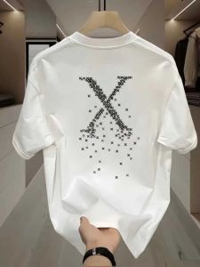 Áo Thun Cotton Tay Ngắn Cổ Tròn Mùa Hè Chất Lượng Cao Cho Nam Dáng Rộng Phong Cách Mỹ Thoải Mái Đa Năng Mặc Thường Ngày