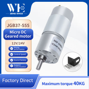 ZENG WHCD | JGB37-555 Miniature Planetary Gear DC Motor 6V~24V Reversible Rotation Torque UP TO 40KG.CM All-metal Gear Reduction DC Moto
