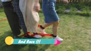 2Pcs Legged Race Bands Outdoor Teamwork Make Game Rope For Team Building Picnic Game Relay Race