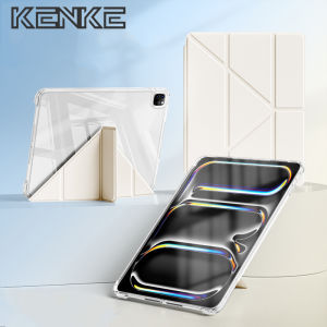 KENKE เคส iPad ส่วนลด 3 + Y ไม่มีถาดใส่ปากกา เคสแข็งใสแบบถอดได้สำหรับ เคสไอแพด gen10 7/8/9 Pro 11 นิ้ว (M4) Air 4 เคสไอแพด air5 air6 13 นิ้ว Mini 6 Mini 7 Smart Case