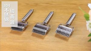 PDM Premium 304 Stainless Steel Noodle Roll Cutter Dough Cutter Hand-Made Noodles