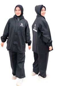 JAS HUJAN JAKET CELANA by ALFIZA best Quality pvc 025 Tebal & Elastis.