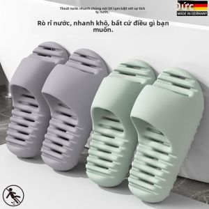 MONLEYTA | Dép đi trong nhà chống trượt thấm hút ẩm thoáng khí cho nữ Dép EVA đế dày nhanh khô mùa hè 2025 Dép đi trong nhà phong cách đơn giản