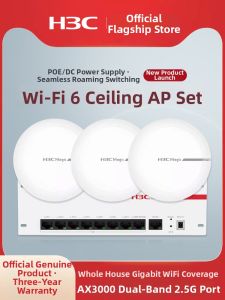 H3C | Wireless Ceiling-mounted Dual-band 5G WiFi 6 Gigabit Router High Power Whole-house Coverage AP