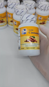 อบเชย Cinnamon ตรา บลูเบิร์ด 600 มิลลิกรัม 60 แคปซูล ขนาด 600 มิลลิกรัม 6