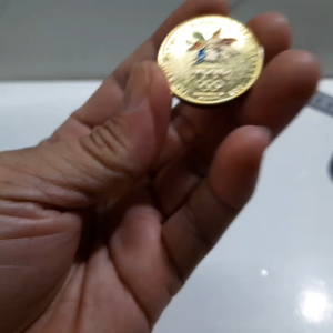 Đồng xu Olympic NAGANO 1998 Kỷ Niệm Nhật bản Mạ Vàng