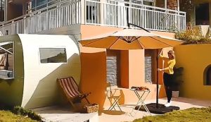 Household Garden Parasol Foldable Outdoor Beach Umbrella Umbrella Surface Angle Adjustable Sun Umbrella Sunshade and Rainproof for Balcony Courtyard Diameter: 3M