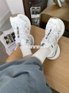 Kitten Pear Easiest for Match Retro Mesh Casual Outdoor Sneakers Thick Sole Heightened Daddy Shoes Light Running Shoes Female