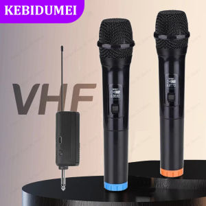 Kebidumei | Wireless Microphone Handheld Micphone 2 Channels UHF Fixed Frequency Mic For Party Karaoke Professional Church Show Meeting