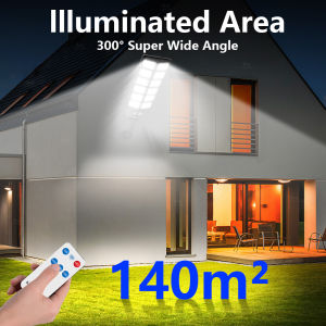 Motion Sensor Solar LED Outdoor Light 180°Rotating Garage Lamp Polycrystalline Silicon Charging Lights Courtyard Decoration Lamp