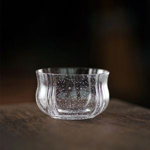 High-End Large Glass Tea Cup Crystal Bubble Style Personal Dedicated Drinking And Tasting Tea Gongfu Tea Owner Cup Heat Resistant