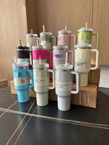 Stanly Large Stainless Steel Insulated Mug with Straw for Home Car Office Outdoor Sports Big Head Ice Cup Heat Retention Cold Keeping