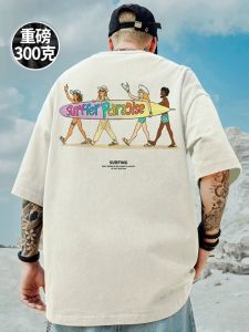 Loose Fit Cotton Hip Hop T-Shirt plus Size Mens Short Sleeve Summer Clothing Comfortable Breathable Streetwear round Neck