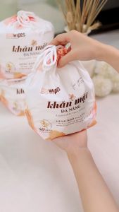 Khăn mặt khô đa năng cao cấp EcoWipes cuộn 80 tờ không mùi size khăn 20x20cm siêu tiết kiệm