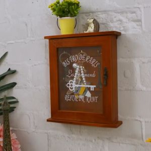 Box Tempat Kunci Dinding London Kayu Key Box Key Organizer Gantungan Kunci Tempel