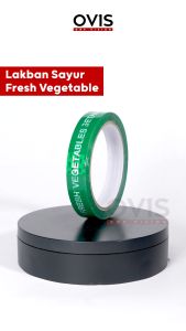 Lakban Sayur Fresh Vegetable Isolasi Selotip Ovis 18 mm 50 Meter