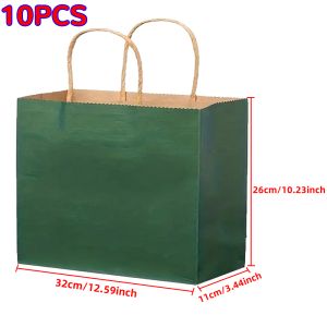 Paper Gift Bags Shopping Bags Kraft Paper Gift Candy Bag Colored Hand-held Paper Bags Wedding Party Decoration Gift