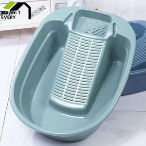 MOMIAN | All-in-one Laundry Tub with Washboard Thick Plastic Large Size Home Student Use Durable Wash Basin