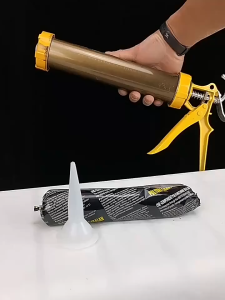 Waterproof Black Polyurethane Sealant Strong Perfect for Windshields Sheet Metal & Soft Ba