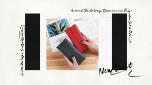 Ladies Long Wallet Fashion Thin Student Wallet Simple Korean style pattern mobile phone