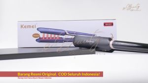 Catokan Rambut 2 in 1 KEMEI KM-2212 Infrared Layar LCD 4 Pilihan Control Suhu Power 50W - F.S.S