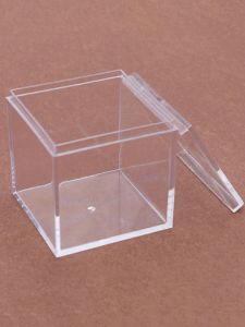Hộp Đựng Kẹo Acrylic Trong Suốt Hình Vuông Có Nắp Đậy Hộp Đựng Quà Tặng Thực Phẩm Hộp Đựng Bánh Quy Hộp Đựng Kẹo Cưới Hộp Đựng Kẹo Nhỏ