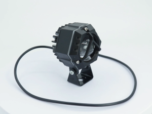 2PCS Universal Motorcycle Single Eye Large Lens LED Spotlight With Integrated Distance And Distance