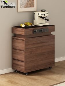 EYE-LUN | Vintage Style Moveable Tea Cabinet Island