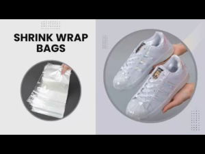 100Pcs Heat Shrink Wrap Bags Clear Odorless PVC Heat Shrink Film for Packaging Shoes Soap Book and Bath Bombs