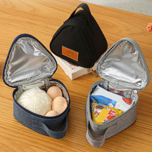 Triangular Insulation Bag Mini Aluminum Foil Student Rice Ball Bag Cute Portable Lunch Box Outdoor Lunch Bag
